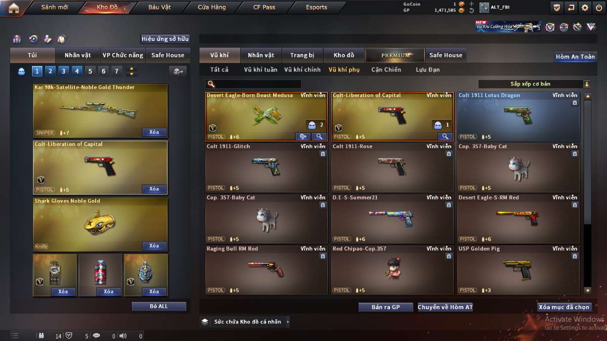 shop acc cf uy tin gia re